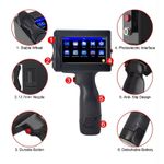 PC, gaming si accesorii - Imprimante, scanere & consumabile - Imprimante - Imprimante termice - Imprimanta portabila C Tech® Inkjet, ecran tactil, suprafete multiple cartus negru integrat, distanta imprimare 2-25.4mm - Infinity.ro