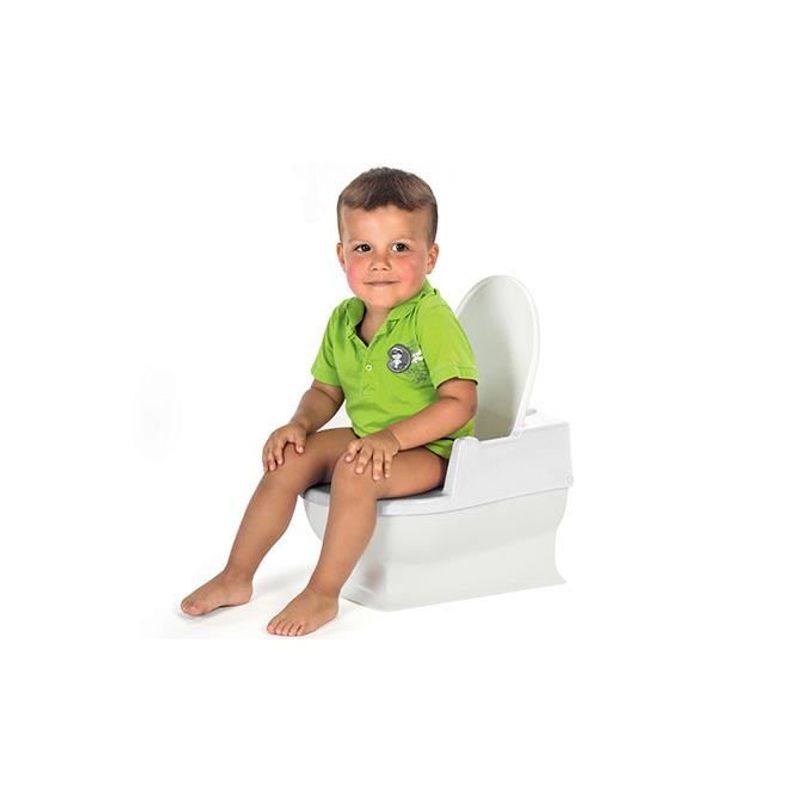 Jucarii, Copii si Bebe - Igiena si ingrijire - Baia bebelusului - Olite si reductoare WC - Minitoaleta SitzFritz pentru copii, olita educationala, 18+ luni, alba, Reer 44220 - Infinity.ro