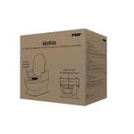 Jucarii, Copii si Bebe - Igiena si ingrijire - Baia bebelusului - Olite si reductoare WC - Minitoaleta SitzFritz pentru copii, olita educationala, 18+ luni, alba, Reer 44220 - Infinity.ro