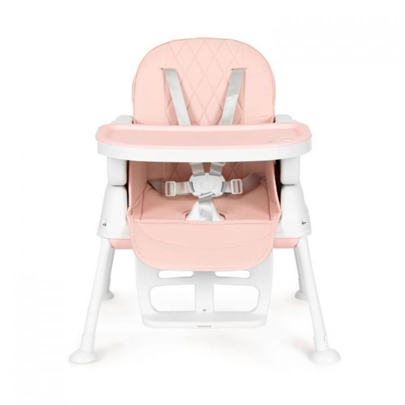 Jucarii, Copii si Bebe - Hrana si alaptare - Scaune de masa bebe - Scaun de masa 3 in 1 pentru copii Ecotoys HA-009 - Roz - Infinity.ro