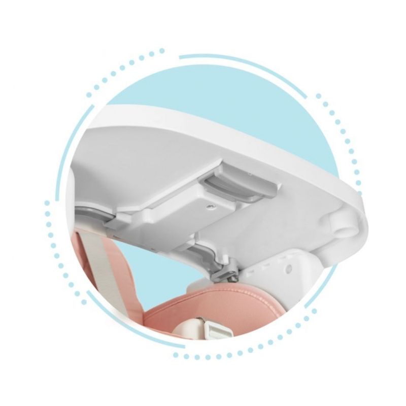 Jucarii, Copii si Bebe - Hrana si alaptare - Scaune de masa bebe - Scaun de masa 3 in 1 pentru copii Ecotoys HA-009 - Roz - Infinity.ro