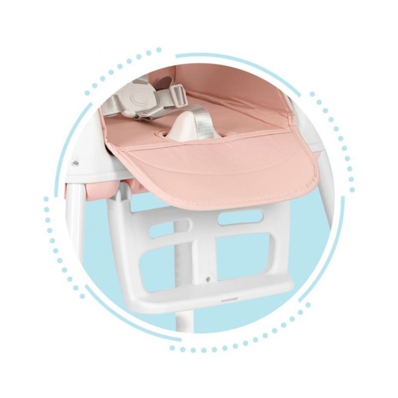 Jucarii, Copii si Bebe - Hrana si alaptare - Scaune de masa bebe - Scaun de masa 3 in 1 pentru copii Ecotoys HA-009 - Roz - Infinity.ro