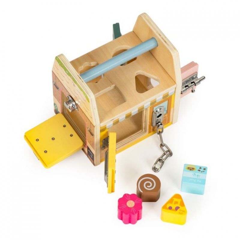 Jucarii, Copii si Bebe - Jucarii si jocuri - Jucarii & jocuri educative - Jucarii interactive - Jucarie interactiva din lemn sub forma de cub cu sortator Ecotoys 2555 - Infinity.ro