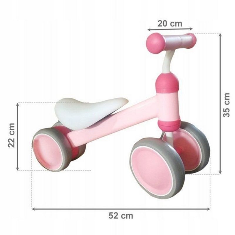 Sport si Outdoor - Ciclism - Biciclete pentru copii - Bicicleta fara pedale Ecotoys JM-118 - Roz - Infinity.ro