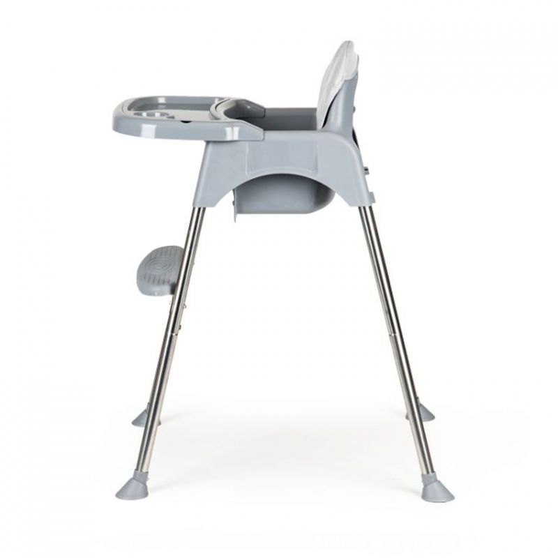 Jucarii, Copii si Bebe - Hrana si alaptare - Scaune de masa bebe - Scaun de masa 2 in 1 cu tapiterie Ecotoys HC-135C - Gri - Infinity.ro