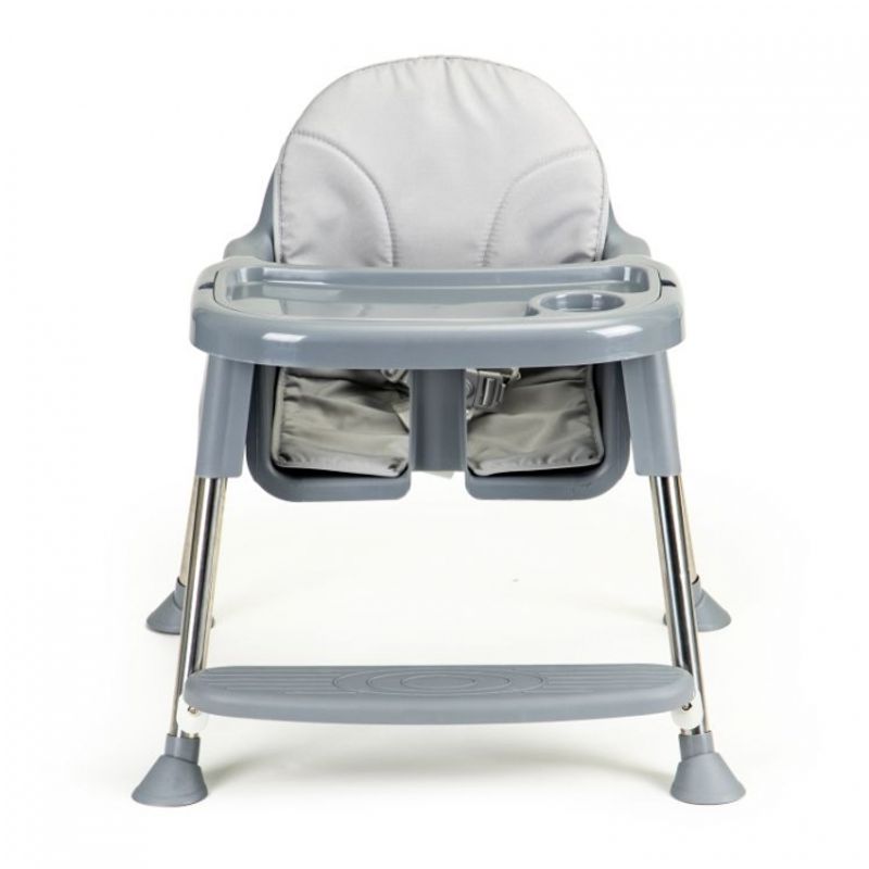 Jucarii, Copii si Bebe - Hrana si alaptare - Scaune de masa bebe - Scaun de masa 2 in 1 cu tapiterie Ecotoys HC-135C - Gri - Infinity.ro