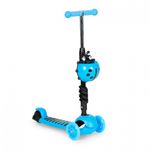 Sport si Outdoor - Role, trotinete si skateboard - Trotinete copii - Trotineta 5 in 1 cu sezut si 3 roti cu LED Ecotoys YM-SW-6 - Albastru - Infinity.ro