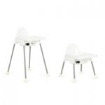 Jucarii, Copii si Bebe - Hrana si alaptare - Scaune de masa bebe - Scaun de masa 2 in 1 pentru copii Ecotoys HA-007 - Alb - Infinity.ro