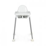 Jucarii, Copii si Bebe - Hrana si alaptare - Scaune de masa bebe - Scaun de masa 2 in 1 pentru copii Ecotoys HA-007 - Alb - Infinity.ro