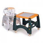 Jucarii, Copii si Bebe - Hrana si alaptare - Scaune de masa bebe - Scaun de masa 2 in 1 pentru copii Ecotoys HA-033 - Portocaliu - Infinity.ro