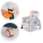 Jucarii, Copii si Bebe - Hrana si alaptare - Scaune de masa bebe - Scaun de masa 2 in 1 pentru copii Ecotoys HA-033 - Portocaliu - Infinity.ro
