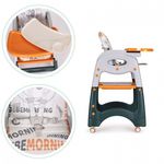 Jucarii, Copii si Bebe - Hrana si alaptare - Scaune de masa bebe - Scaun de masa 2 in 1 pentru copii Ecotoys HA-033 - Portocaliu - Infinity.ro