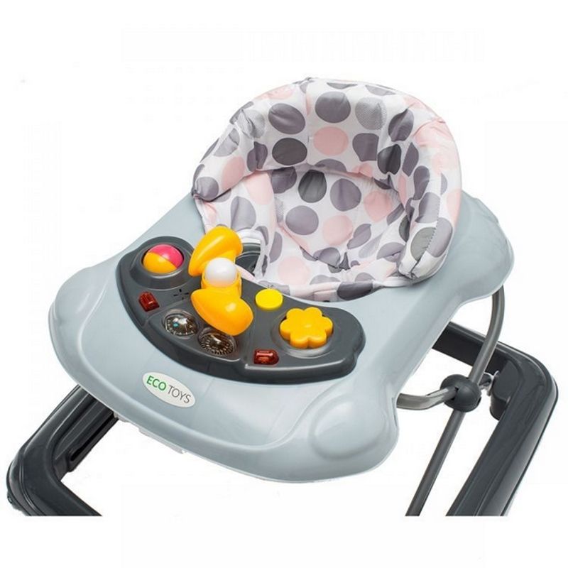 Jucarii, Copii si Bebe - Carucioare si articole de transport - Premergatoare - Premergator educational J-888E Ecotoys - Gri - Infinity.ro