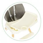 Jucarii, Copii si Bebe - Hrana si alaptare - Scaune de masa bebe - Scaun de masa 2 in 1 pentru copii Ecotoys HA-018 - Gri - Infinity.ro