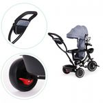 Jucarii, Copii si Bebe - Jucarii si jocuri - Jucarii de exterior - Triciclete - Tricicleta cu sezut rotativ Ecotoys JM-066-9 - Gri - Infinity.ro