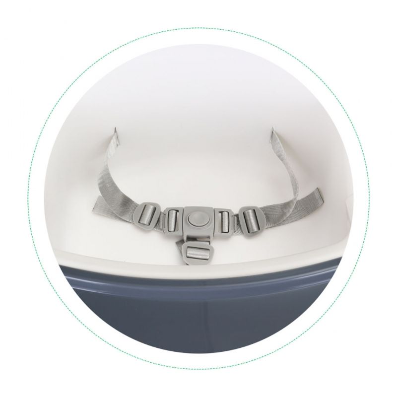 Jucarii, Copii si Bebe - Hrana si alaptare - Scaune de masa bebe - Scaun de masa 2 in 1 Ecotoys HC-135 - Alb - Infinity.ro