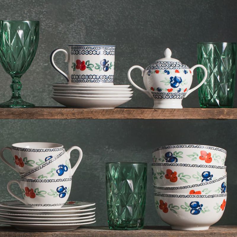 Casa si Gradina - Bucatarie si vesela - Vesela si tacamuri - Farfurii si boluri - Farfurie adanca 23cm, portelan, AMBITION Kalina - Infinity.ro