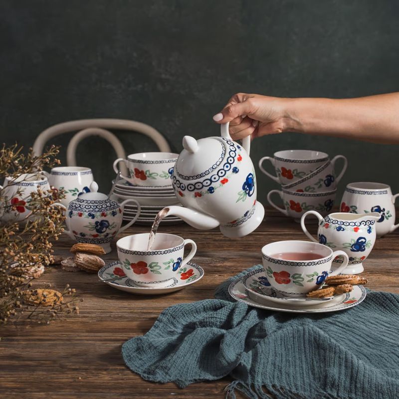 Casa si Gradina - Bucatarie si vesela - Vesela si tacamuri - Farfurii si boluri - Farfurie desert 19cm, portelan, AMBITION Kalina - Infinity.ro