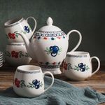 Casa si Gradina - Bucatarie si vesela - Vesela si tacamuri - Vesela pentru servire - Set servire ceai sau cafea, 12 piese, 6 persoane, portelan, AMBITION Kalina - Infinity.ro