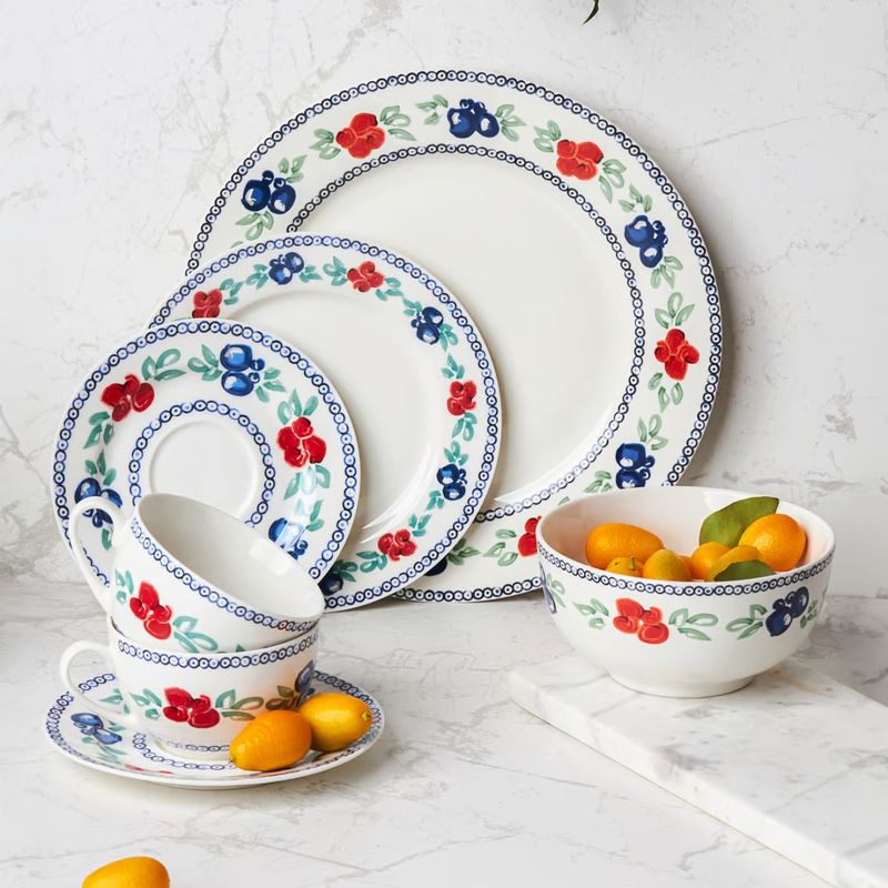 Casa si Gradina - Bucatarie si vesela - Vesela si tacamuri - Vesela pentru servire - Set servire ceai sau cafea, 12 piese, 6 persoane, portelan, AMBITION Kalina - Infinity.ro