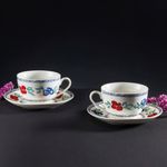 Casa si Gradina - Bucatarie si vesela - Vesela si tacamuri - Vesela pentru servire - Set servire ceai sau cafea, 12 piese, 6 persoane, portelan, AMBITION Kalina - Infinity.ro