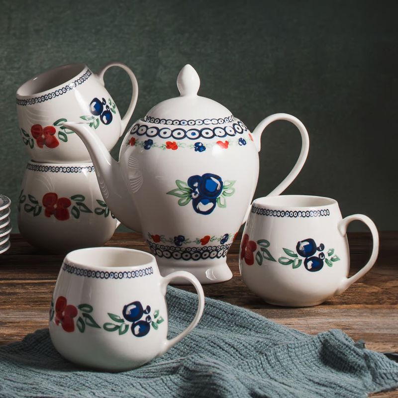 Casa si Gradina - Bucatarie si vesela - Cani si pahare - Cani si cesti - Cana bavariana 380ml, portelan, AMBITION Kalina - Infinity.ro