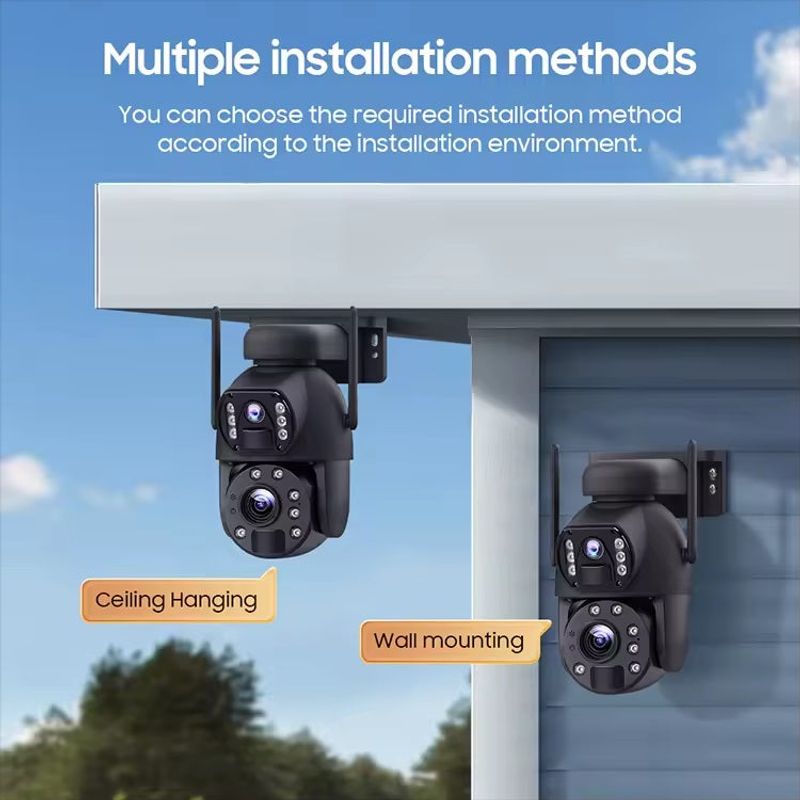 Casa si Gradina - Electrice - Smart Home - Camere de supraveghere - Camera de supraveghere duala, de exterior, bluetooth, zoom optic 10x, viziune nocturna, IP66 - Infinity.ro