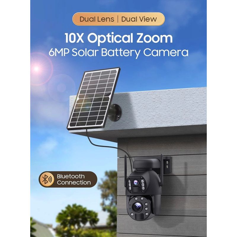 Casa si Gradina - Electrice - Smart Home - Camere de supraveghere - Camera de supraveghere duala, de exterior, bluetooth, zoom optic 10x, viziune nocturna, IP66 - Infinity.ro