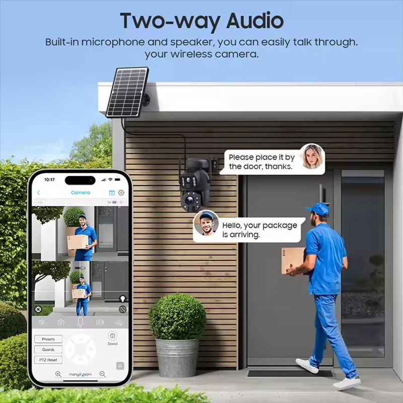 Casa si Gradina - Electrice - Smart Home - Camere de supraveghere - Camera de supraveghere duala, de exterior, bluetooth, zoom optic 10x, viziune nocturna, IP66 - Infinity.ro