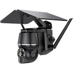 Casa si Gradina - Electrice - Smart Home - Camere de supraveghere - Camera de supraveghere solara SIM 4G 4MP, de exterior, cu senzor miscare si panou solar, IR, negru - Infinity.ro