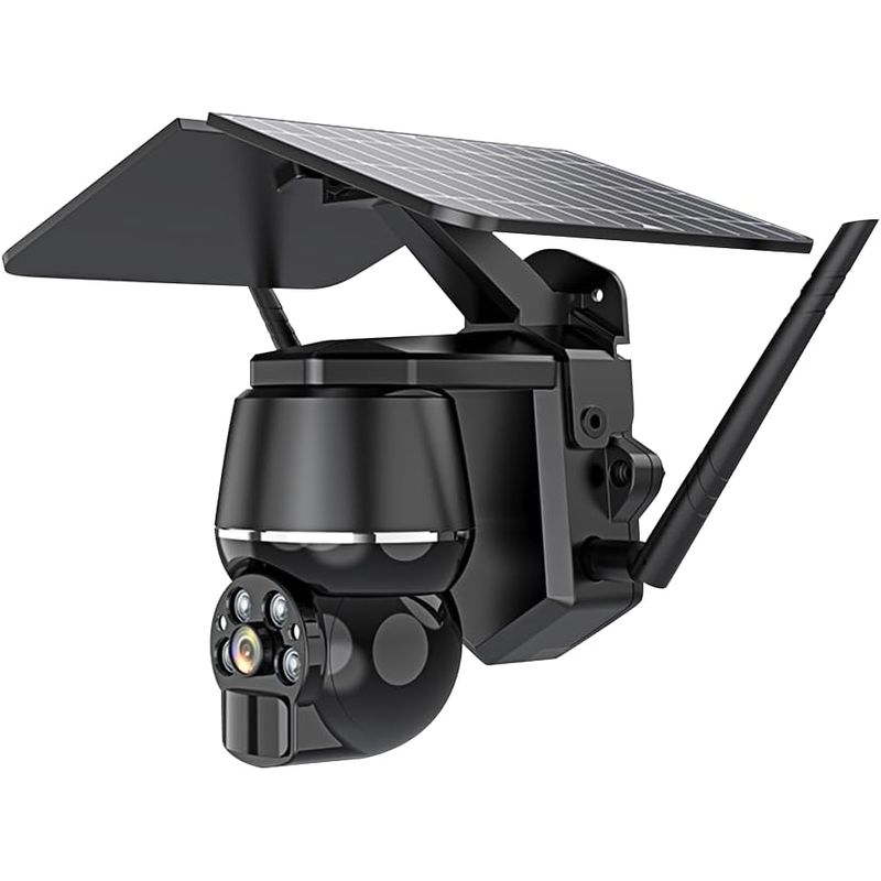 Casa si Gradina - Electrice - Smart Home - Camere de supraveghere - Camera de supraveghere solara SIM 4G 4MP, de exterior, cu senzor miscare si panou solar, IR, negru - Infinity.ro