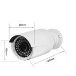 Casa si Gradina - Electrice - Smart Home - Camere de supraveghere - Kit de supraveghere cu DVR recorder si 4 camere CCTV AHD ccu fir, IP66, HD, 720P, IR, pentru interior sau exterior, alb - Infinity.ro