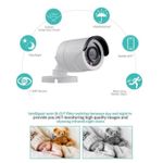 Casa si Gradina - Electrice - Smart Home - Camere de supraveghere - Kit de supraveghere cu DVR recorder si 4 camere CCTV AHD ccu fir, IP66, HD, 720P, IR, pentru interior sau exterior, alb - Infinity.ro