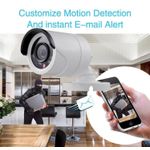 Casa si Gradina - Electrice - Smart Home - Camere de supraveghere - Kit de supraveghere cu DVR recorder si 4 camere CCTV AHD ccu fir, IP66, HD, 720P, IR, pentru interior sau exterior, alb - Infinity.ro