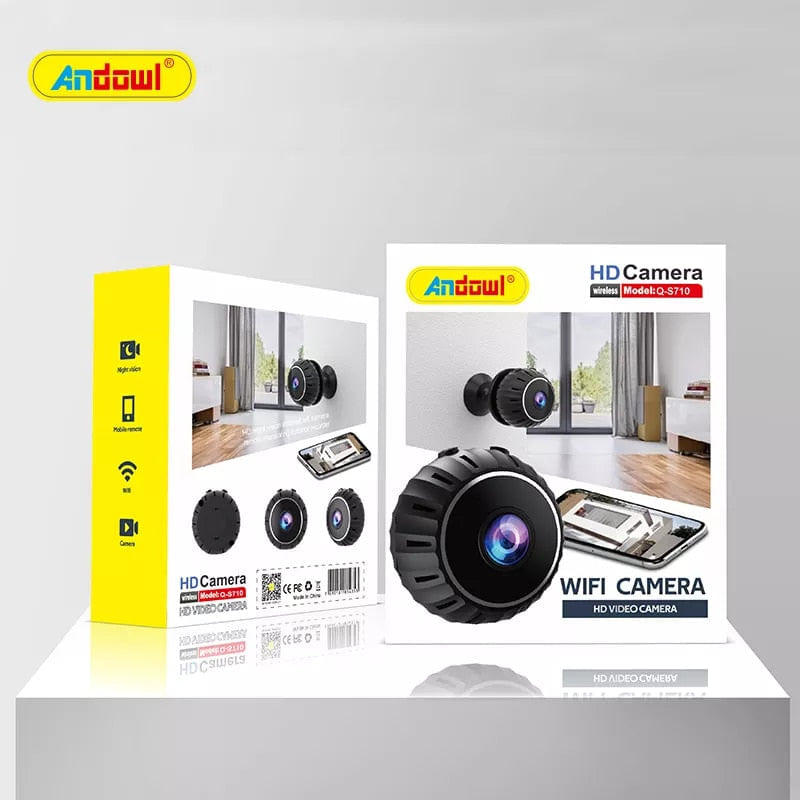 Casa si Gradina - Electrice - Smart Home - Camere de supraveghere - Mini Camera de Supraveghere, WiFi, Full HD, 360°, Night Vision, Senzor de miscare - Infinity.ro