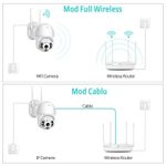 Casa si Gradina - Electrice - Smart Home - Camere de supraveghere - Camera supraveghere IP de 3MP, 1080p, 355°, LED+IR, exterior, cu senzor de miscare, control prin aplicatie - Infinity.ro