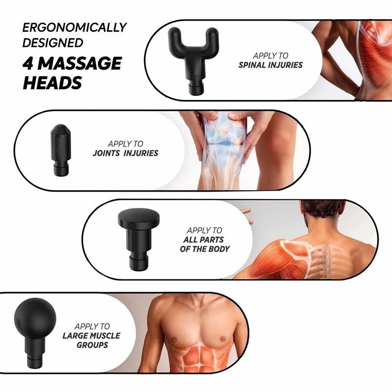 Ingrijire personala si Cosmetice - Sanatate si wellness - Articole wellness - Aparate si dispozitive de masaj - Aparat electric pentru masaj muscular cu 6 viteze, de tonifiere, anticelulitic, relaxare cu percutie - Infinity.ro