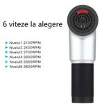 Ingrijire personala si Cosmetice - Sanatate si wellness - Articole wellness - Aparate si dispozitive de masaj - Aparat electric pentru masaj muscular cu 6 viteze, de tonifiere, anticelulitic, relaxare cu percutie - Infinity.ro