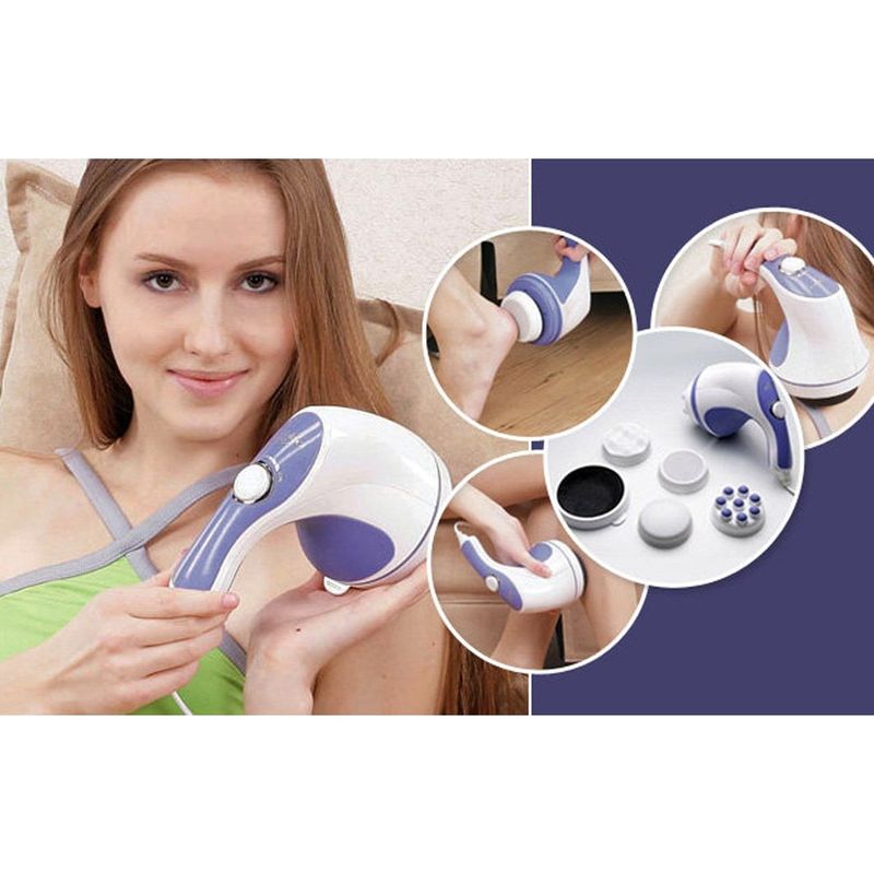 Ingrijire personala si Cosmetice - Sanatate si wellness - Articole wellness - Aparate si dispozitive de masaj - Aparat de Masaj Spin & Tone cu 4 Capete - Revitalizeaza-ti Corpul Acasa - Infinity.ro