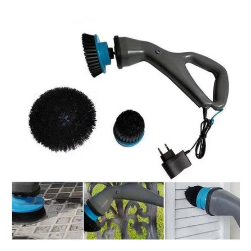 Ingrijire personala si Cosmetice - Ingrijire personala - Ingrijire par - Perii de par si piepteni - Perie electrica cu cap rotativ, fara fir, vine cu 3 perii si 1 laveta din microfibra, gri - Infinity.ro