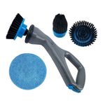 Ingrijire personala si Cosmetice - Ingrijire personala - Ingrijire par - Perii de par si piepteni - Perie electrica cu cap rotativ, fara fir, vine cu 3 perii si 1 laveta din microfibra, gri - Infinity.ro