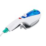 Electronice si Electrocasnice - Ingrijirea tesaturilor - Aparate de calcat cu aburi - Perie electrica cu aburi si fier de calcat 2 in 1 pentru imbracaminte, 850W putere, albastru - Infinity.ro