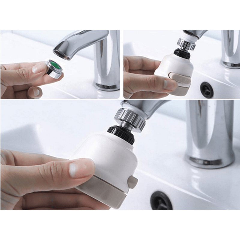 Casa si Gradina - Sanitare - Chiuveta bucatarie si accesorii - Baterii bucatarie - Extensie - Adaptor tip dus pentru baterie chiuveta bucatarie, Rotativ, 3 in 1 - Infinity.ro