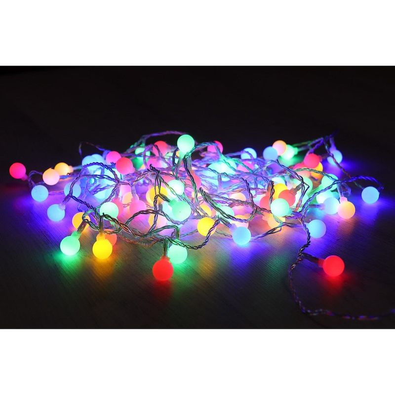 Casa si Gradina - Corpuri si surse de iluminat - Iluminat exterior - Instalatii luminoase exterior - Set cu 3 Instalatii Luminoase pentru Craciun, 3 x 5m, 3 x 25 LEd-uri, Alimentare la Retea, Lumina Multicolora - Infinity.ro