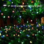 Casa si Gradina - Corpuri si surse de iluminat - Iluminat exterior - Instalatii luminoase exterior - Instalatie Luminoasa LED Liniara tip Rola, 50m, 240 LED-uri, IP44, cu Cablu Negru, Lumina Multicolora - Infinity.ro