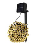 Casa si Gradina - Corpuri si surse de iluminat - Iluminat exterior - Instalatii luminoase exterior - Instalatie Luminoasa Solara, 33m, 300 LED-uri, cu Telecomanda, Alb Cald/Rece, Albastru sau RGB - Alb Cald - Infinity.ro