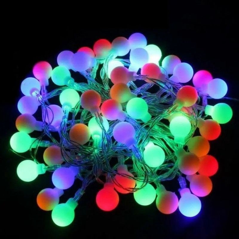 Casa si Gradina - Corpuri si surse de iluminat - Iluminat exterior - Instalatii luminoase exterior - Set cu 2 Instalatii Luminoase pentru Craciun, 2 x 5m, 2 x 50 LEd-uri, Alimentare la Retea - Infinity.ro