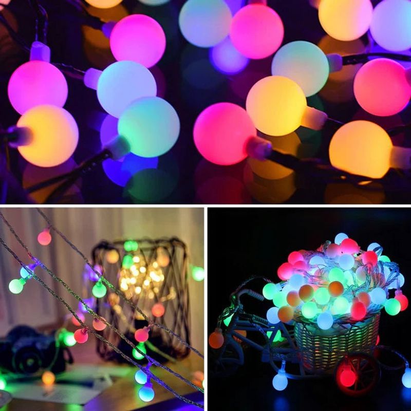 Casa si Gradina - Corpuri si surse de iluminat - Iluminat exterior - Instalatii luminoase exterior - Set cu 2 Instalatii Luminoase pentru Craciun, 2 x 5m, 2 x 50 LEd-uri, Alimentare la Retea - Infinity.ro