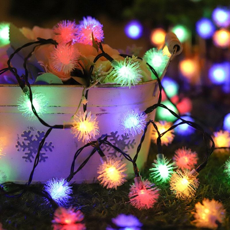 Casa si Gradina - Corpuri si surse de iluminat - Iluminat exterior - Instalatii luminoase exterior - Set 2 Instalatii LED tip Ciulini, 2x4m, 2x20 LED-uri, Lumina Multicolora - Infinity.ro