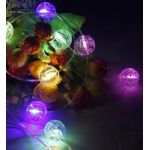 Casa si Gradina - Corpuri si surse de iluminat - Iluminat exterior - Instalatii luminoase exterior - Set 2 Instalatii Decorative LED RGB, 2x5m, cu 2x50 LED-uri in Forma de Mini Becuri - Infinity.ro